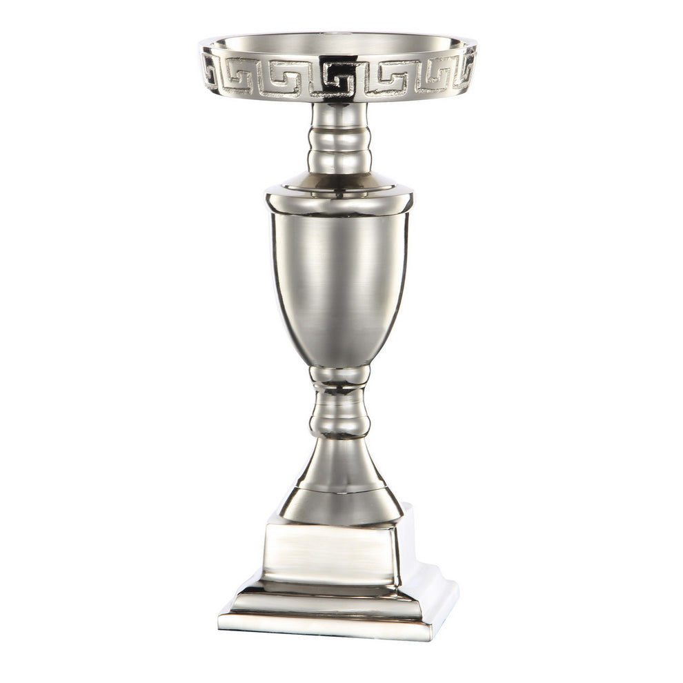 A&B Home Rhodes Cafe Nickel Candle Holder - Set Of 2 | Candle Holders | Modishstore