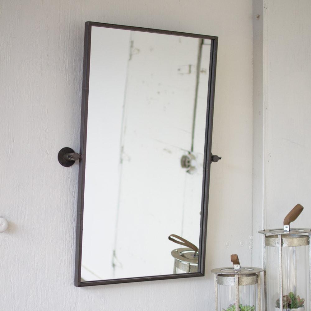 Kalalou CQ7054 Adjustable Metal Wall Mirror | Modishstore | Mirrors