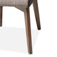 baxton studio kimberly mid century modern walnut wood round 5 piece dining set | Modish Furniture Store-4