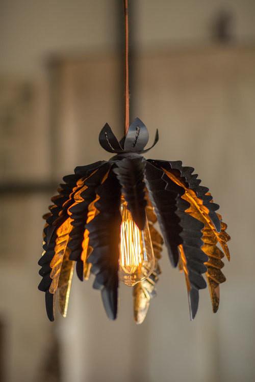 Vagabond Vintage Gold Leafed Pendant Lamp II | Modishstore | Pendant Lamps