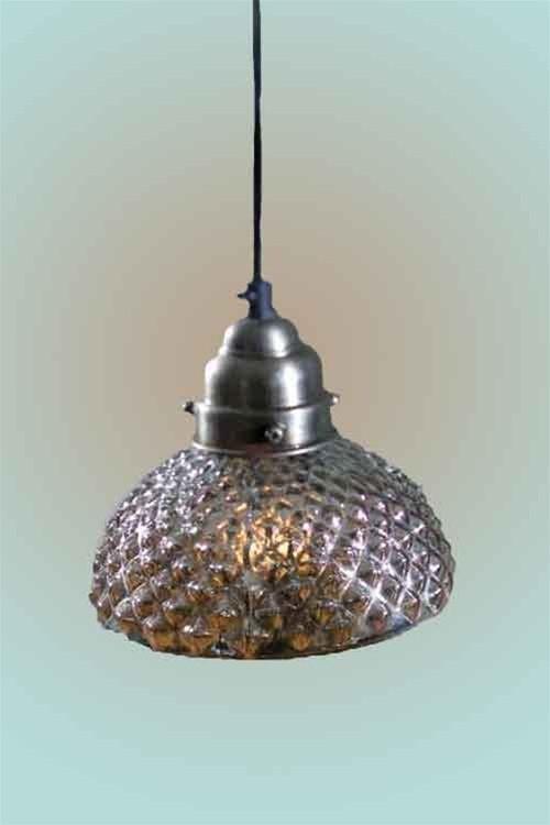 Vagabond Vintage Hobnail Mercury Glass Pendant Lamp | Modishstore | Pendant Lamps