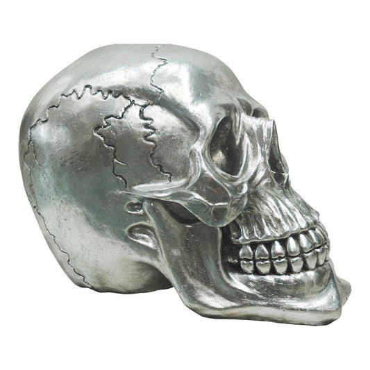 Moe's Home Collection Yorick Skull Gun Metal | Modishstore | Sculptures