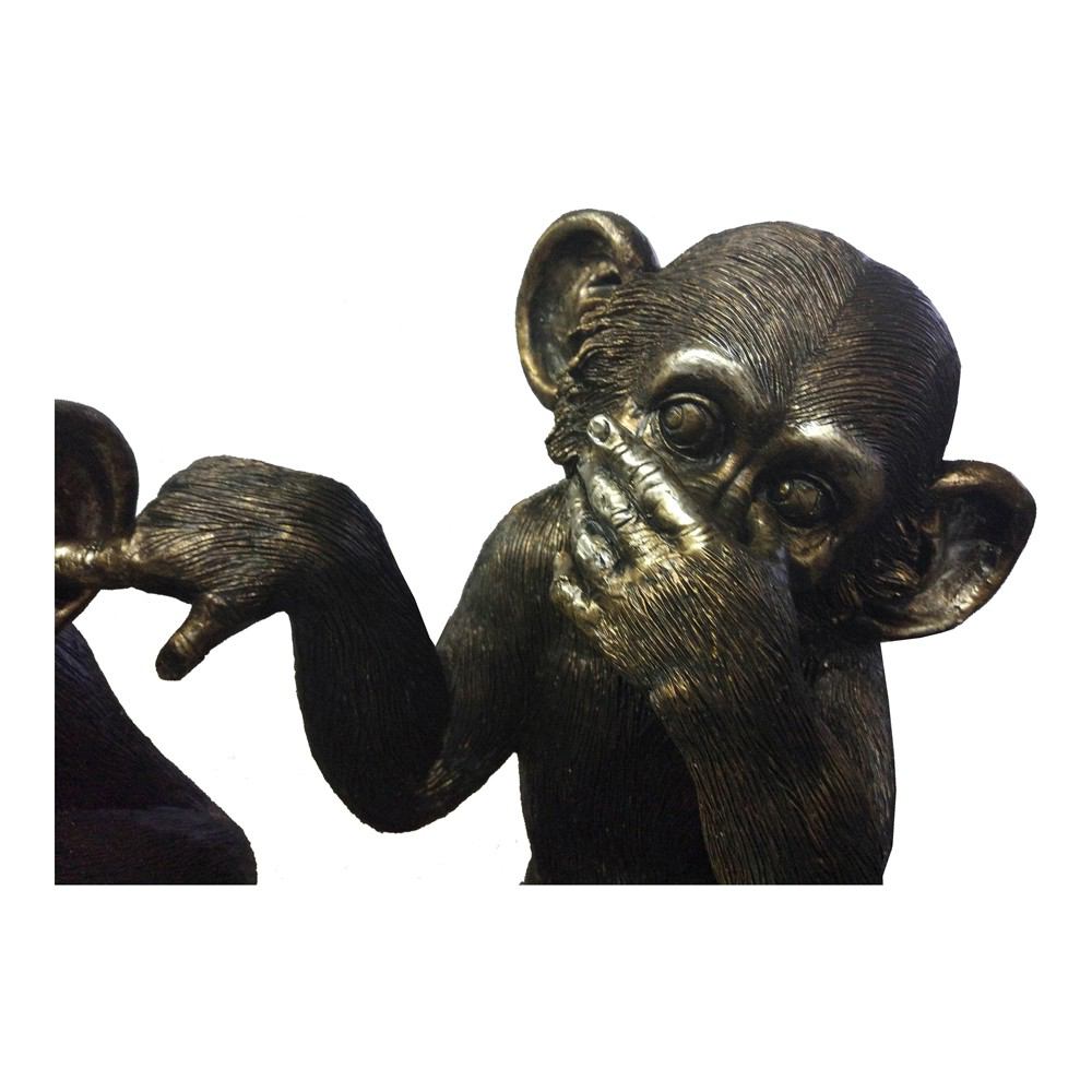 Moe's Home Collection He Did It Chimps - Set Of 3 | Modishstore | Sculptures-5