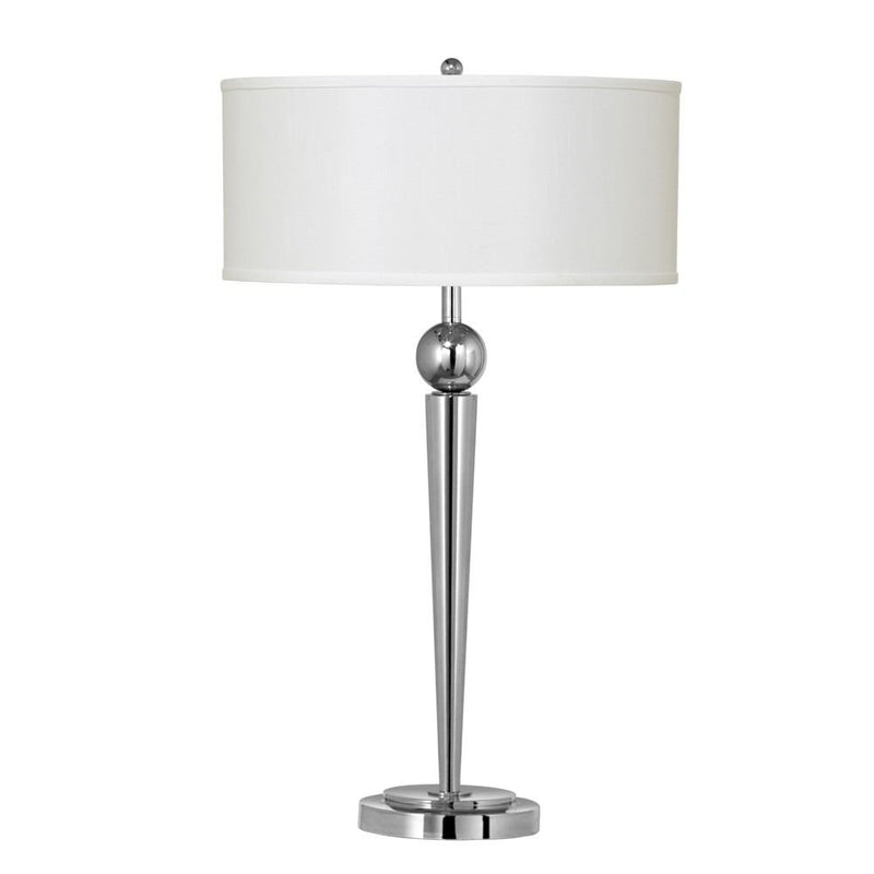 Cal Lighting LA-2007NS-2CH 60W X 2 Metal N/S Lamp With 1 Outlet | Modishstore | Table Lamps