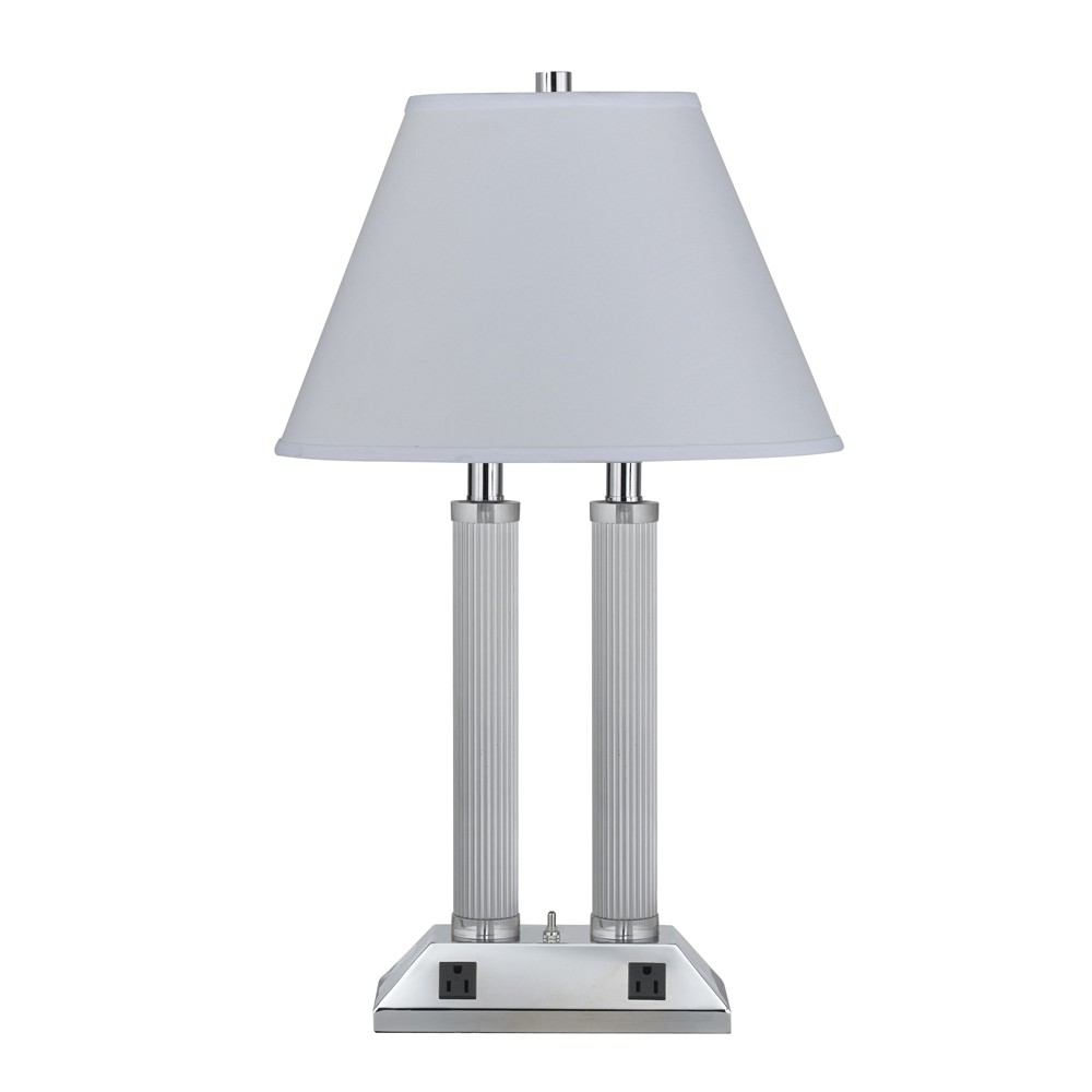 Cal Lighting LA-8003DK-1CH 60W X 2 Dk Lamp With 3W Switch | Modishstore | Table Lamps