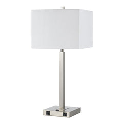 Cal Lighting LA-8028NS-1-BS 60W Metal N/S Lamp With 2 Outlets
