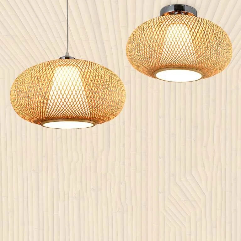 Bamboo Woven Pendant Lamp-3