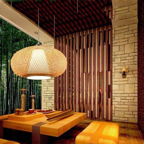 Bamboo Woven Pendant Lamp-4