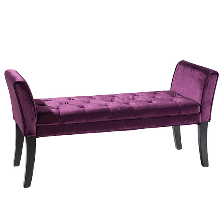 Chatham Bench in Black Velvet By Armen Living | Benches |  Modishstore  - 3