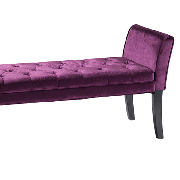 Chatham Bench in Black Velvet By Armen Living | Benches |  Modishstore  - 5
