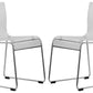 LeisureMod Lima Modern Acrylic Chair, Set of 2 | Side Chairs | Modishstore