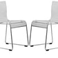 LeisureMod Lima Modern Acrylic Chair, Set of 4 | Side Chairs | Modishstore