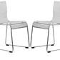 LeisureMod Lima Modern Acrylic Chair, Set of 4 | Side Chairs | Modishstore