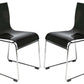 LeisureMod Lima Modern Acrylic Chair, Set of 2 | Side Chairs | Modishstore - 2