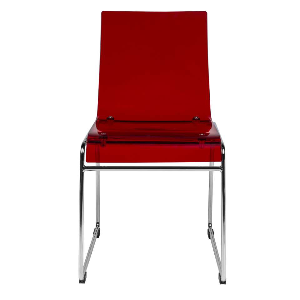LeisureMod Lima Modern Acrylic Chair, Set of 2 | Side Chairs | Modishstore - 7
