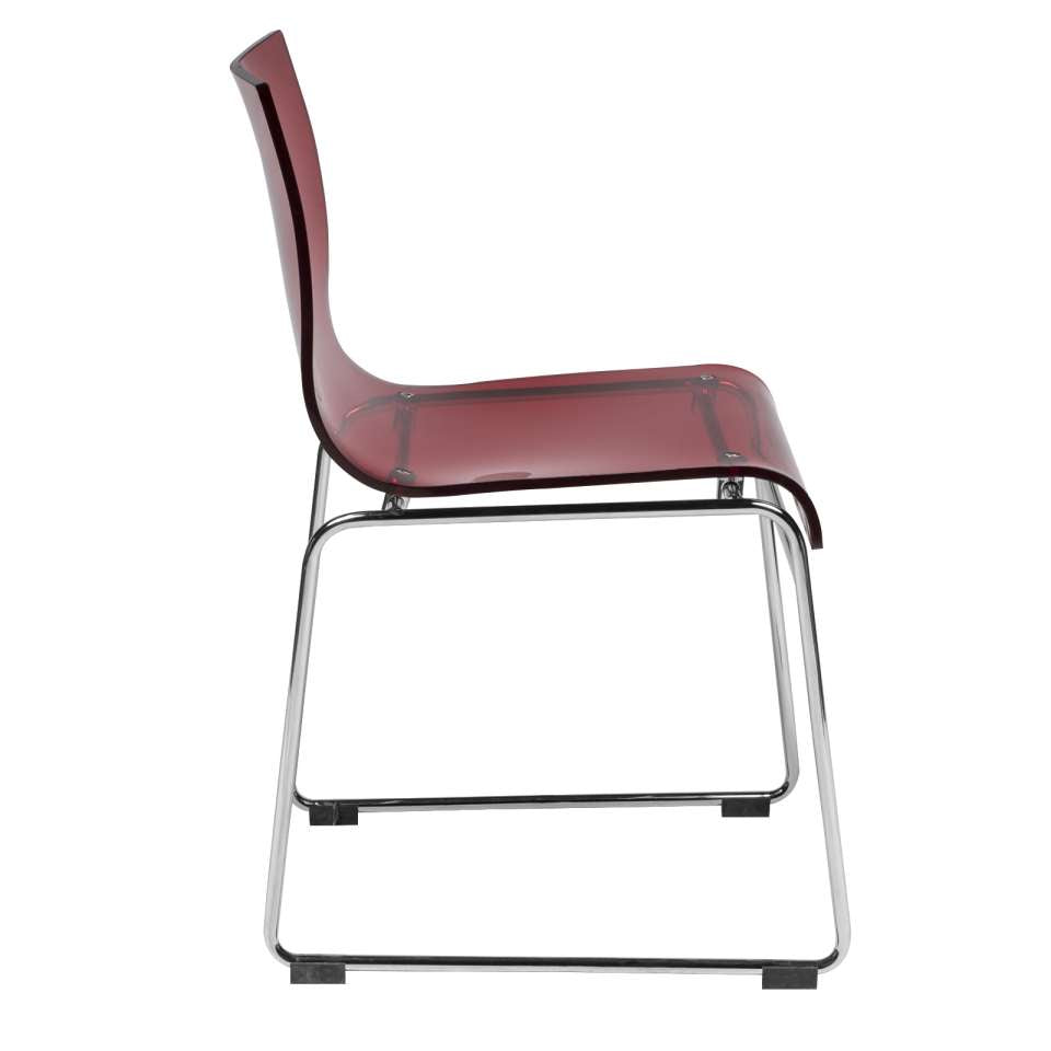 LeisureMod Lima Modern Acrylic Chair, Set of 2 | Side Chairs | Modishstore - 9