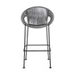 Acapulco 26" Indoor Outdoor Steel Bar Stool with Grey Rope By Armen Living | Counter Stools |  Modishstore  - 3