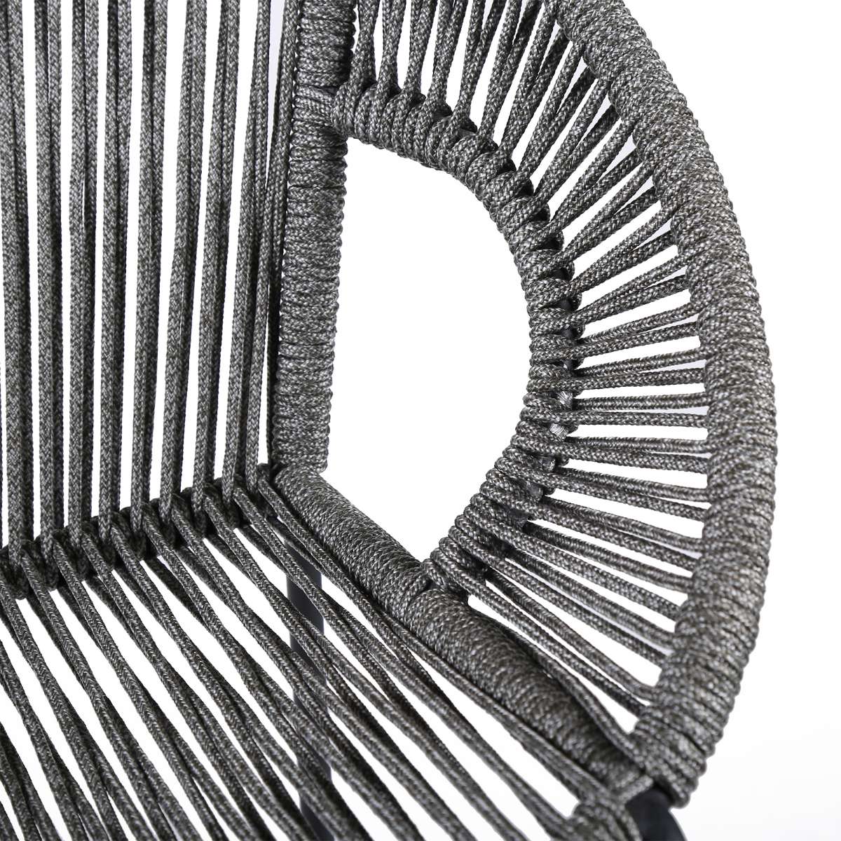 Acapulco 26" Indoor Outdoor Steel Bar Stool with Grey Rope By Armen Living | Counter Stools |  Modishstore  - 7