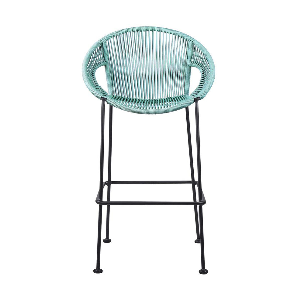 Acapulco 26" Indoor Outdoor Steel Bar Stool with Wasabi Rope By Armen Living | Counter Stools |  Modishstore  - 3