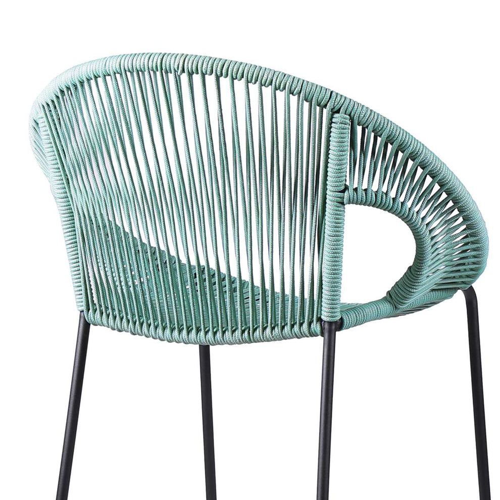 Acapulco 26" Indoor Outdoor Steel Bar Stool with Wasabi Rope By Armen Living | Counter Stools |  Modishstore  - 6