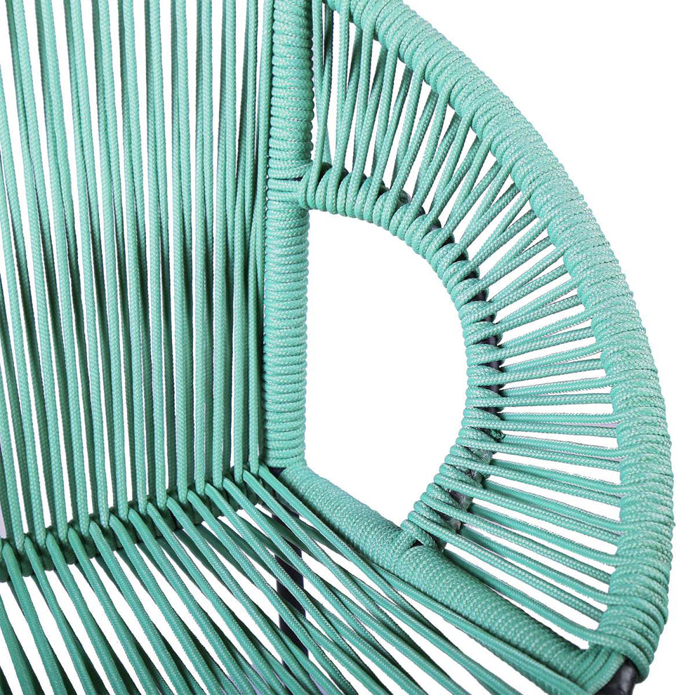 Acapulco 26" Indoor Outdoor Steel Bar Stool with Wasabi Rope By Armen Living | Counter Stools |  Modishstore  - 7