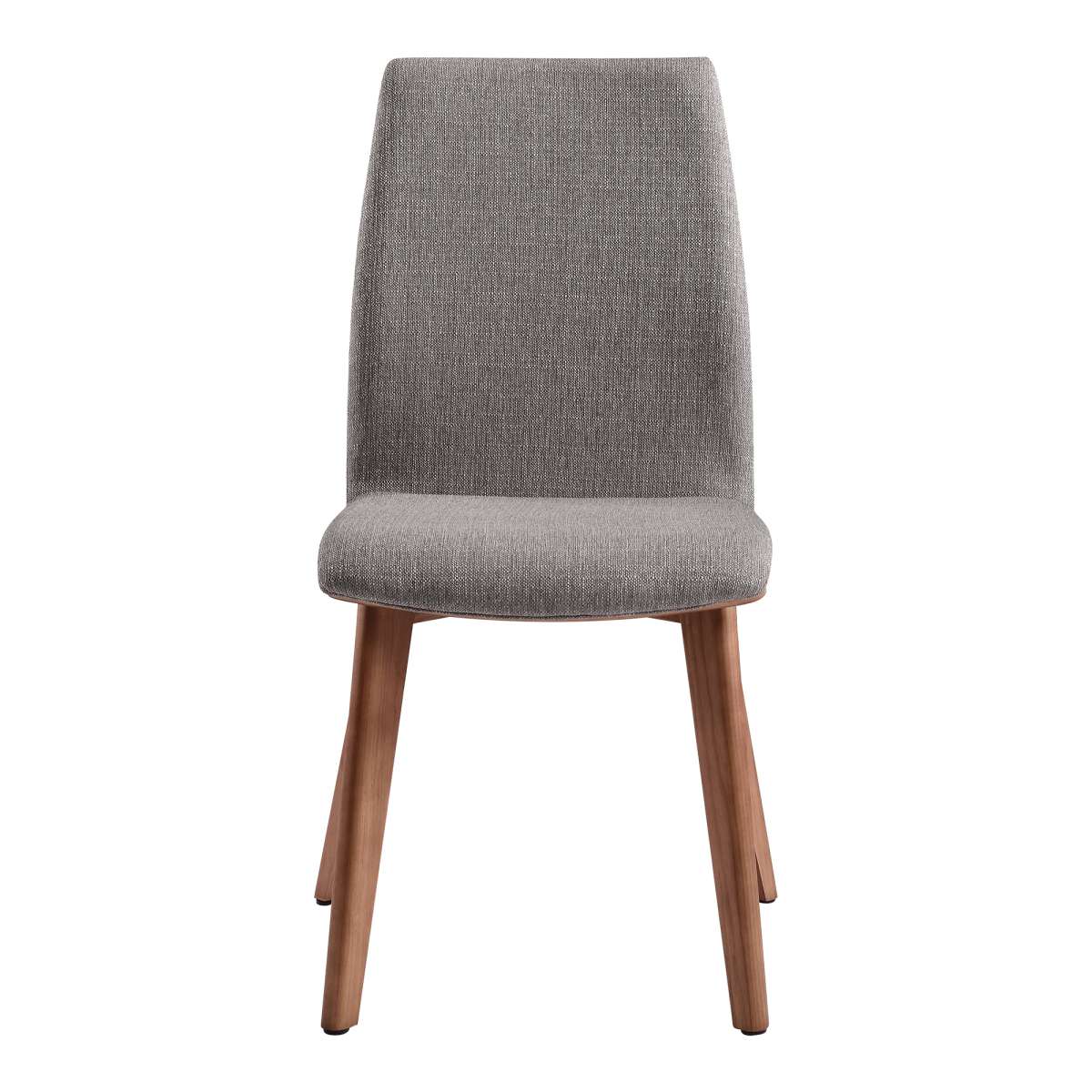 Archie Mid-Century Dining Chair in Walnut Finish and Gray Fabric - Set of 2 By Armen Living | Dining Chairs | Modishstore - 2