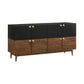 Amigo Black Veneer and Walnut Wood Buffet By Armen Living | Sideboards | Modishstore - 3