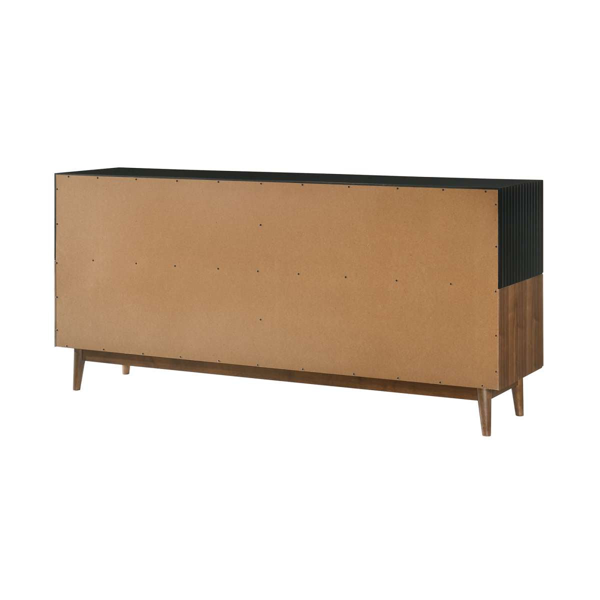 Amigo Black Veneer and Walnut Wood Buffet By Armen Living | Sideboards | Modishstore - 4
