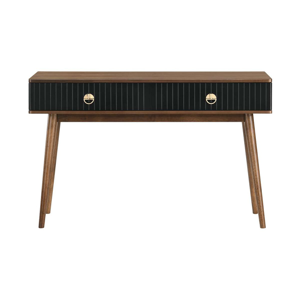 Amigo Black Veneer and Walnut Wood Console Table By Armen Living | Console Tables |  Modishstore  - 7