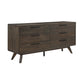 Astoria Oak Dresser for Bedroom with 6 Drawers By Armen Living | Dressers | Modishstore - 4