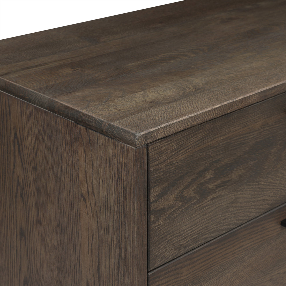 Astoria Oak Dresser for Bedroom with 6 Drawers By Armen Living | Dressers | Modishstore - 11