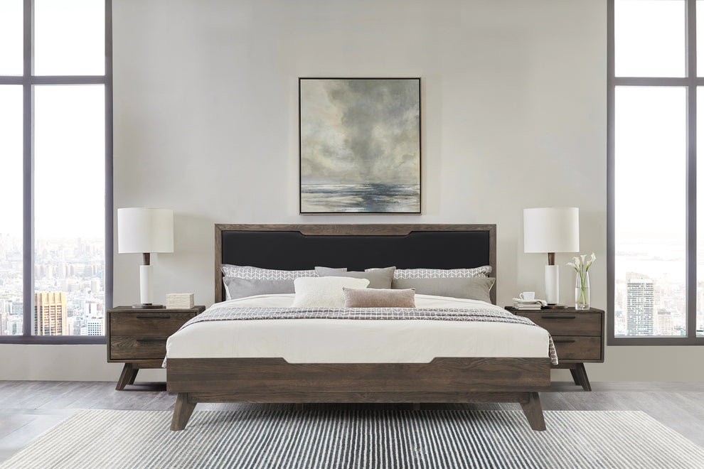 Astoria Oak Dresser for Bedroom with 6 Drawers By Armen Living | Dressers | Modishstore - 3