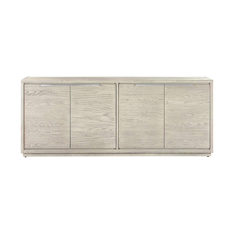 Abbey 4 Door Sideboard Buffet in Grey Oak Wood By Armen Living | Sideboards | Modishstore - 2