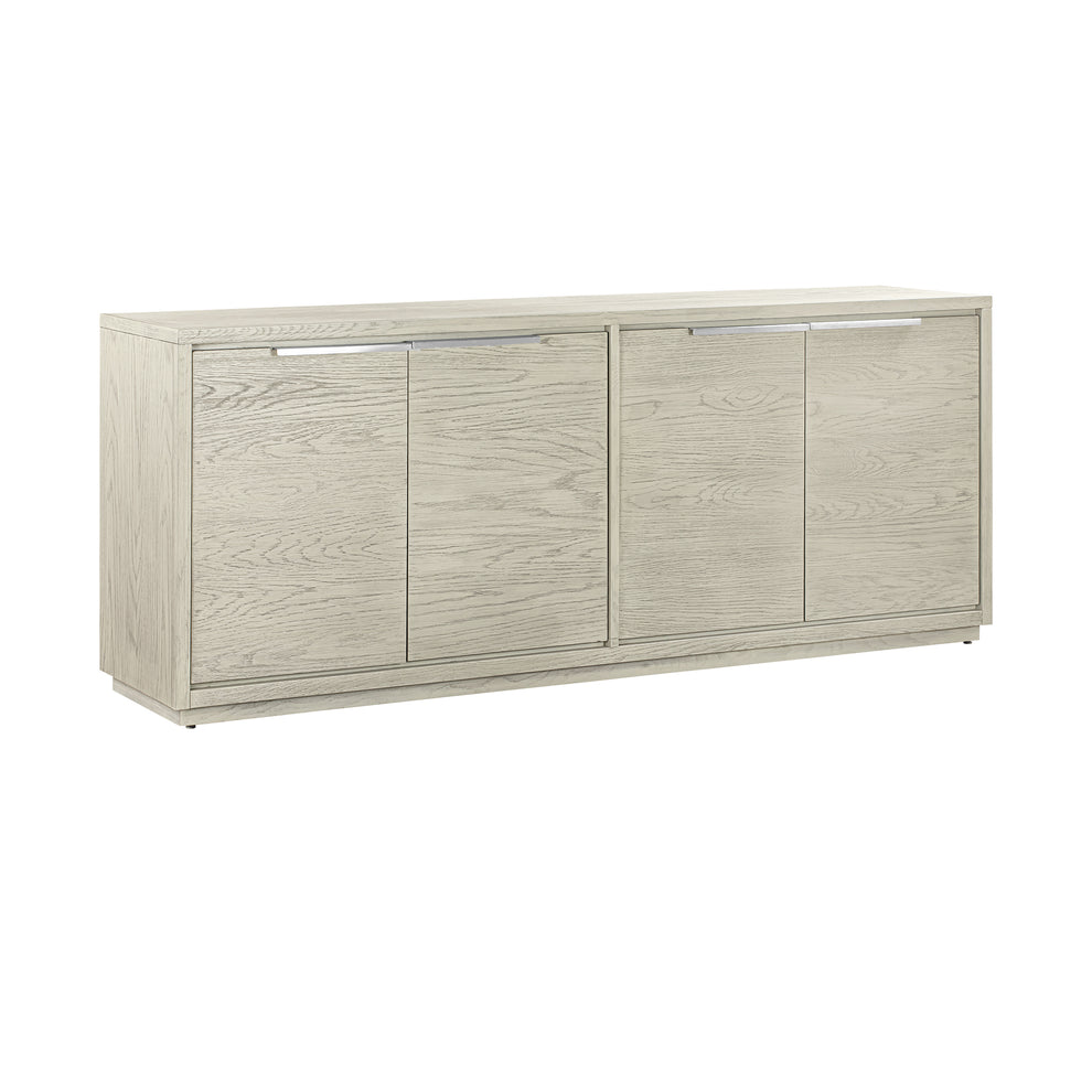 Abbey 4 Door Sideboard Buffet in Grey Oak Wood By Armen Living | Sideboards | Modishstore - 3