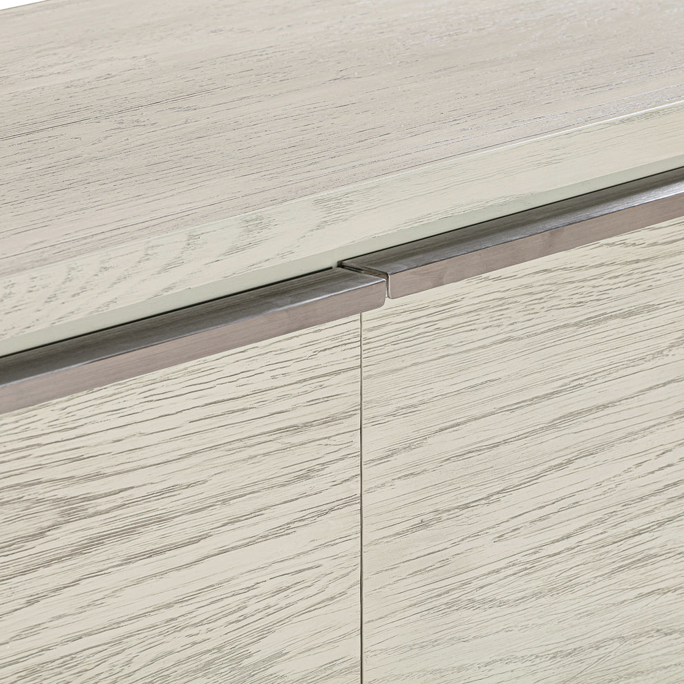Abbey 4 Door Sideboard Buffet in Grey Oak Wood By Armen Living | Sideboards | Modishstore - 6