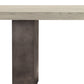 Abbey Concrete and Grey Oak Wood Coffee Table By Armen Living | Coffee Tables | Modishstore - 4
