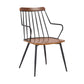 Alcott Contemporary Walnut and Metal Dining Room Chair By Armen Living | Dining Chairs | Modishstore