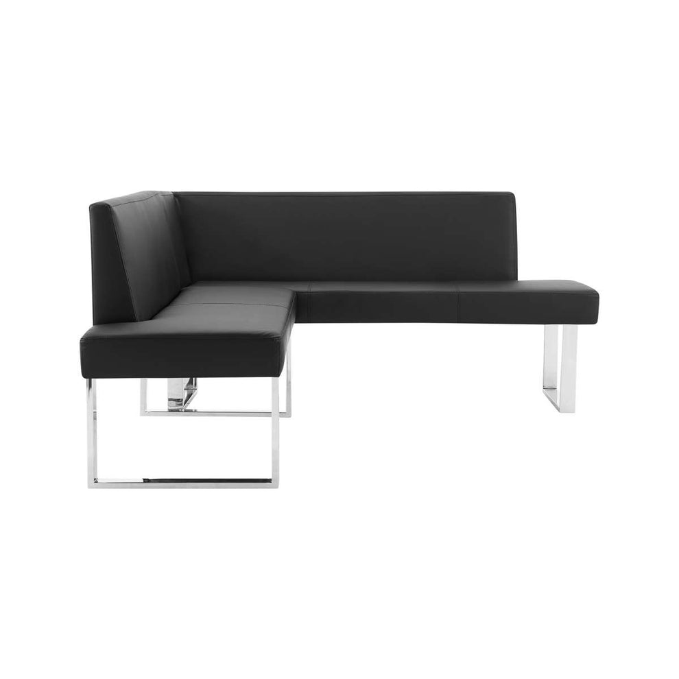 Amanda Black Corner Sofa By Armen Living | Sofas |  Modishstore  - 3