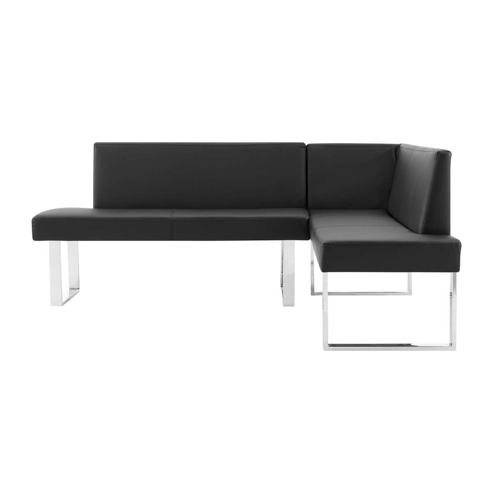 Amanda Black Corner Sofa By Armen Living | Sofas |  Modishstore  - 4
