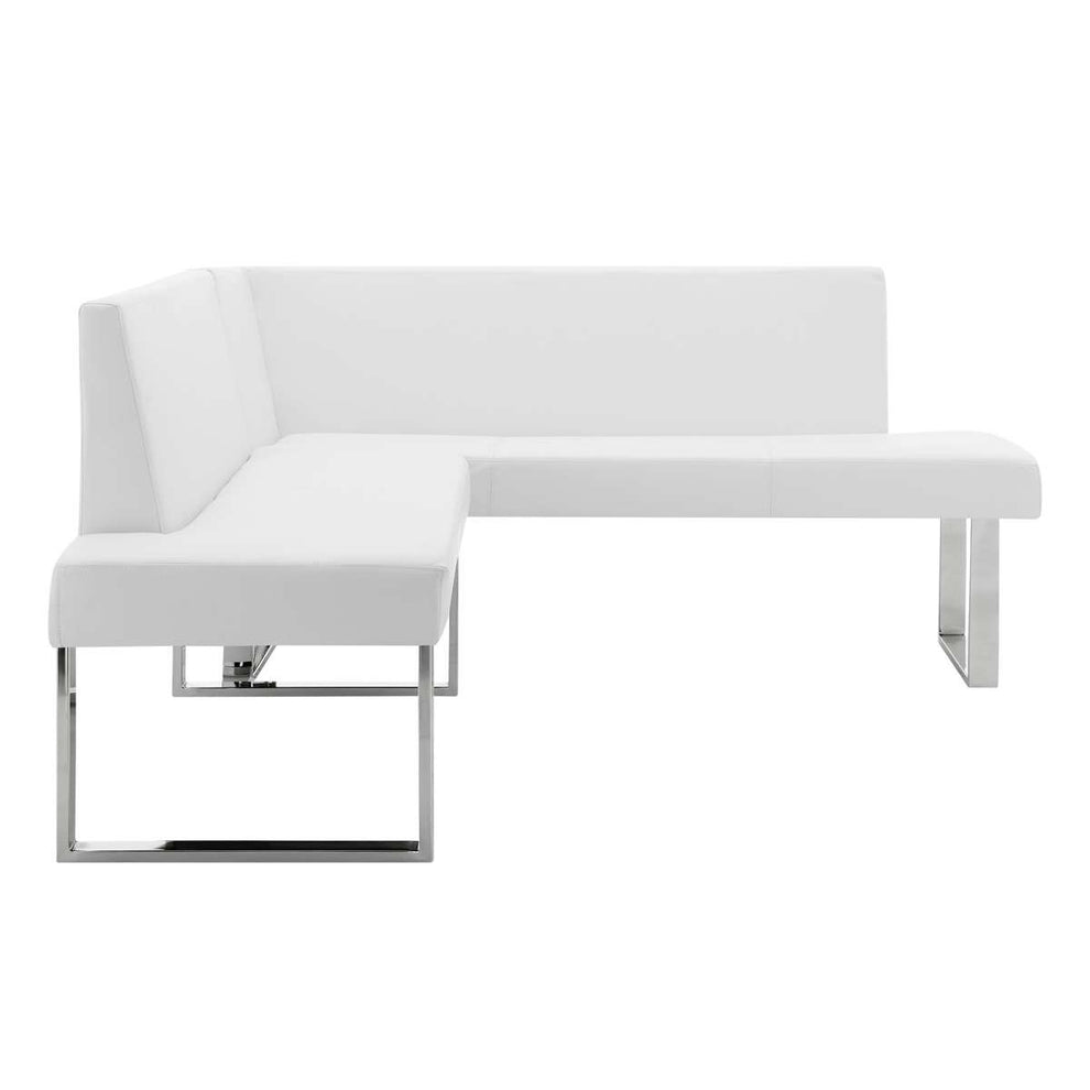 Amanda White Corner Sofa By Armen Living | Sofas |  Modishstore  - 7