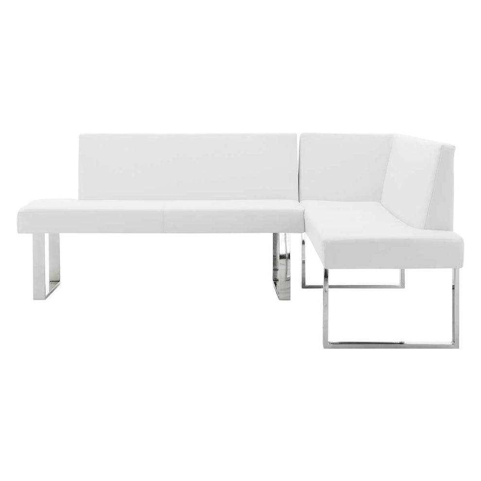 Amanda White Corner Sofa By Armen Living | Sofas |  Modishstore  - 8
