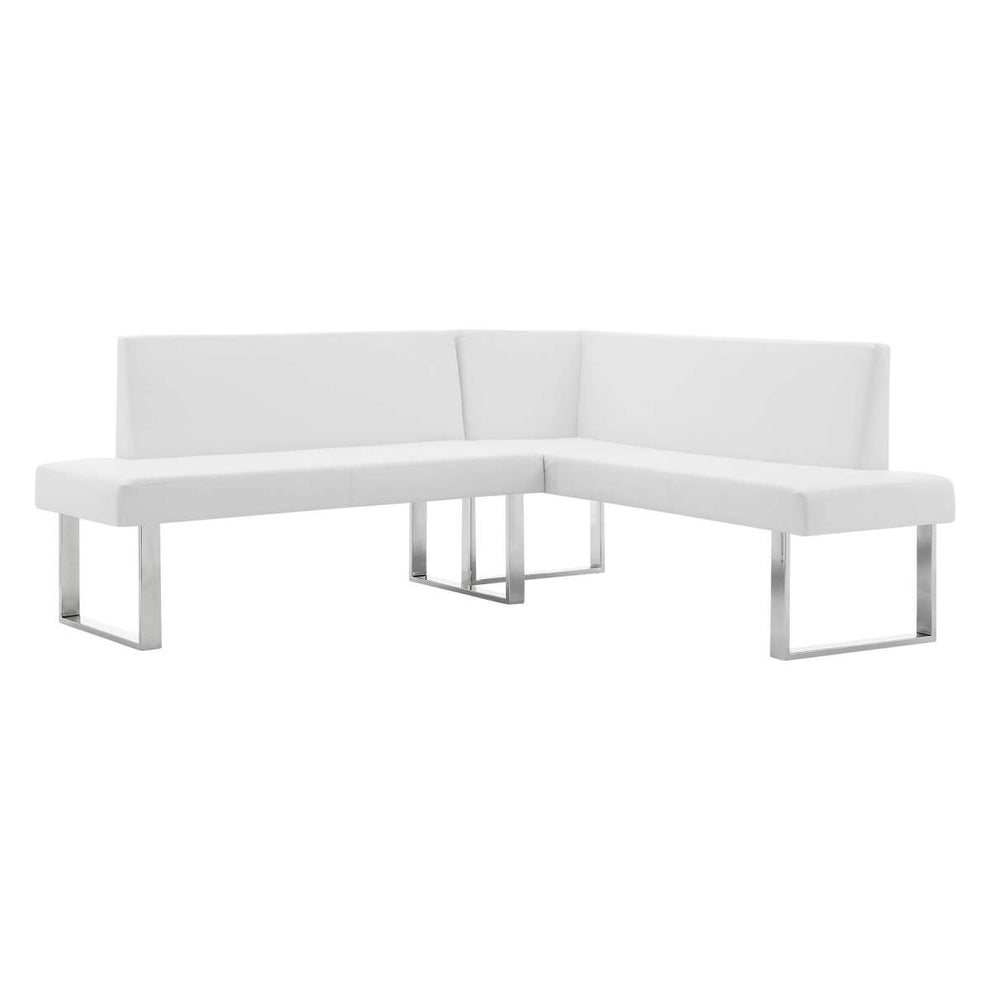 Amanda White Corner Sofa By Armen Living | Sofas |  Modishstore  - 6
