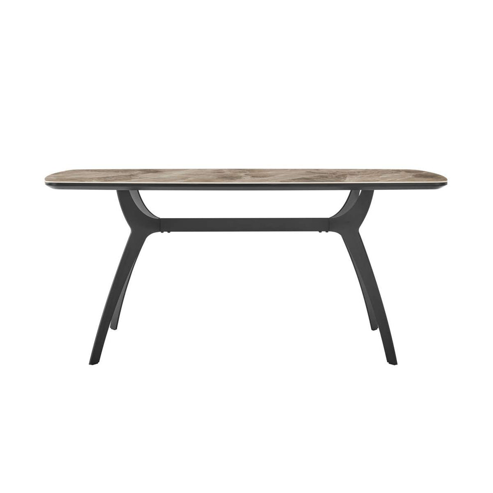 Andes Ceramic and Metal Rectangular Dining Room Table By Armen Living | Dining Tables | Modishstore - 3