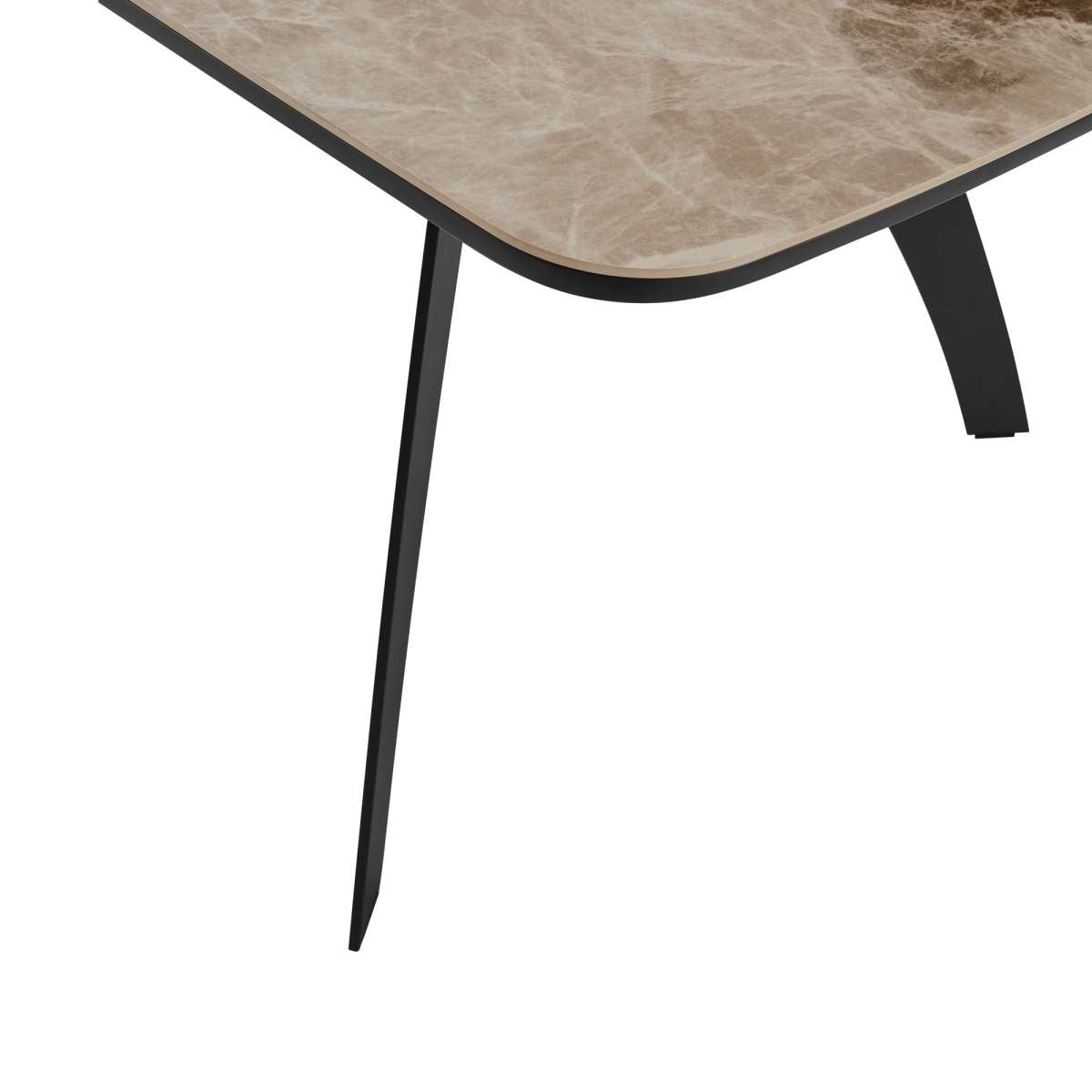Andes Ceramic and Metal Rectangular Dining Room Table By Armen Living | Dining Tables | Modishstore - 4