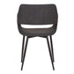 Ariana Mid-Century Charcoal Open Back Dining Accent Chair By Armen Living | Dining Chairs | Modishstore - 4