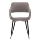 Ariana Mid-Century Charcoal Open Back Dining Accent Chair By Armen Living | Dining Chairs | Modishstore - 6
