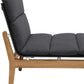 Arno Outdoor Modular Teak Wood Lounge Chair with Charcoal Olefin By Armen Living | Outdoor Chairs |  Modishstore  - 15