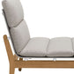 Arno Outdoor Modular Teak Wood Lounge Chair with Charcoal Olefin By Armen Living | Outdoor Chairs |  Modishstore  - 3