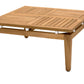 Arno Outdoor Square Teak Wood Coffee Table By Armen Living | Outdoor Tables |  Modishstore  - 7