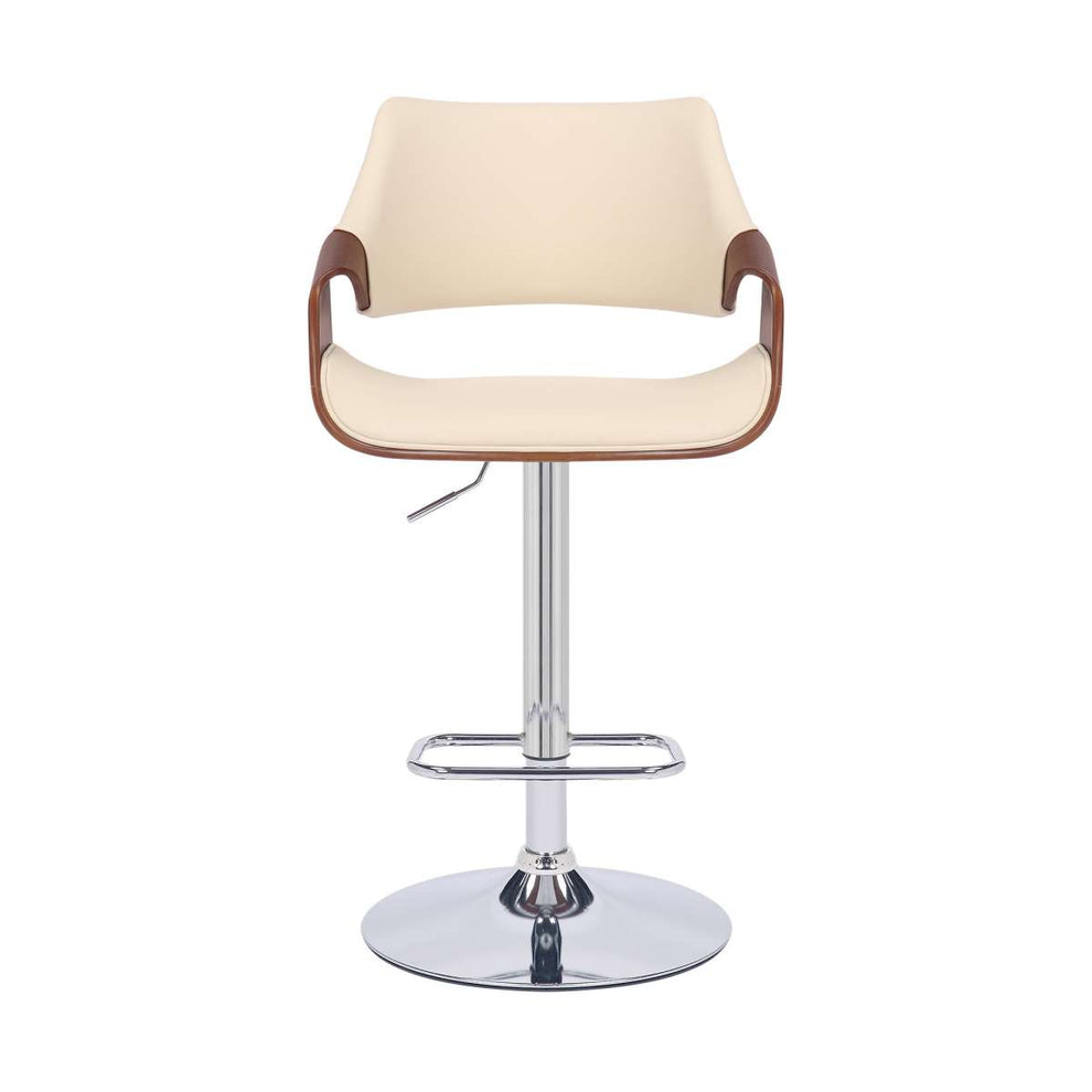 Aspen Adjustable Swivel Bar Stool with Chrome Base By Armen Living | Bar Stools | Modishstore - 3